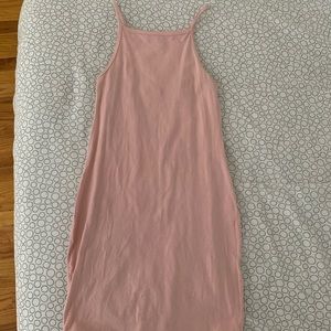 American apparel blush halter dress